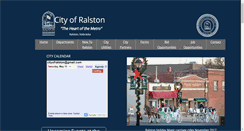 Desktop Screenshot of cityofralston.com